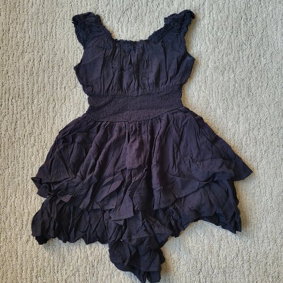 Women's FOROLAV Off Shoulder Flowy Romper – Black – Size S – NWT - Picture 6 of 13